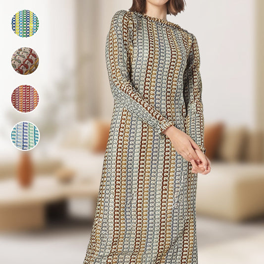 Modisches rückenfreies Langarm-Kleid für Damen