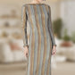 Modisches rückenfreies Langarm-Kleid für Damen