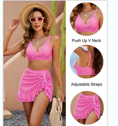 🌸Frühjahr-Sommer-Promotion-Periode! -Dick gestreifter Bikini mit hoher Taille 🌸（50% Rabatt）