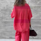 2-teiliges Set aus Oberteil und Hose im Loose Fit für Damen