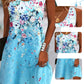 🔥 Sommer-Sale: 20€ sparen!🌸 Ärmelloses Blumenkleid für Frauen – Leicht & stylisch!💃