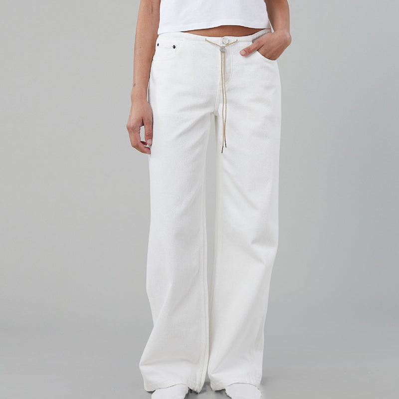 🎀 Salzig und süß! Weite Hose mit verstellbarem Kordelzug und niedriger Leibhöhe für mehrmaliges Tragen 👖