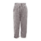 Gestreifte Damenhose aus Leinen und Baumwolle