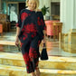 Damen Zweiteiler mit Blumenmuster