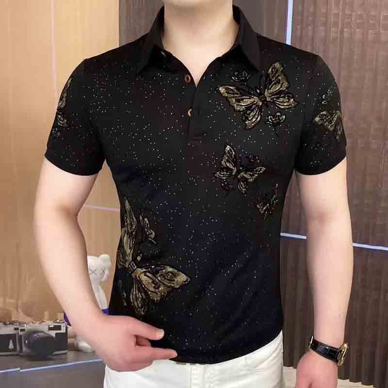 Lässiges 4-Knopf-T-Shirt für Herren