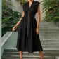 Elegantes Maxikleid mit V-Ausschnitt und Schlitz für Damen