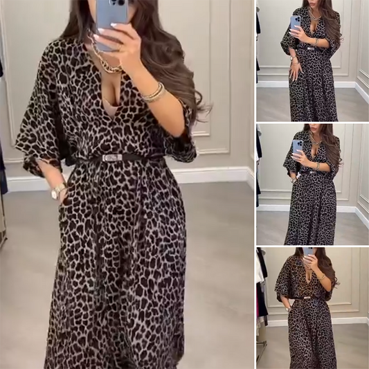 Sexy Mode-Overall mit Leopardenmuster