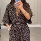 Sexy Mode-Overall mit Leopardenmuster