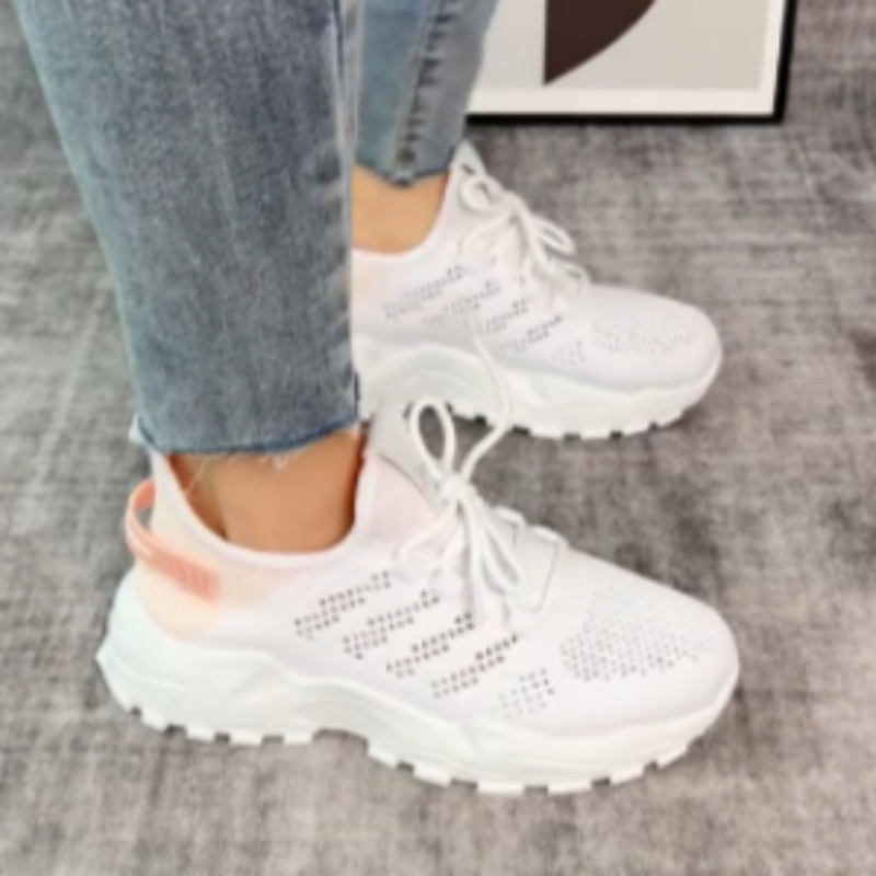 Trendige, atmungsaktive Mesh-Laufschuhe für Damen
