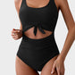 🏖️💓2026 Sommer-Hot-Sale - 50% Rabatt🩱Einteiliger Badeanzug mit gerafftem Knoten und Bauchkontrolle