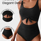 🏖️💓2026 Sommer-Hot-Sale - 50% Rabatt🩱Einteiliger Badeanzug mit gerafftem Knoten und Bauchkontrolle