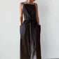 Elegantes Kleid mit Karree-Ausschnitt und Spaghettiträgern