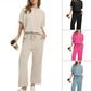 ⏳Zeitlich begrenztes Angebot⏰Weiches, lässiges Oberteil und Hose für Damen