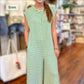 Gestreifter Freizeit-Overall für Damen