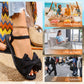 Lässige, flache Strandsandalen mit weicher Sohle