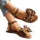 Lässige, flache Strandsandalen mit weicher Sohle