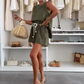 Damen-Zweiteiler: Ärmelloses Top & Shorts