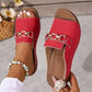 Modische Slide-Sandalen für Damen mit Kettendetail