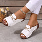 Modische Slide-Sandalen für Damen mit Kettendetail
