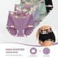 🌺 Damen High Waisted Baumwoll Slip Set – Blumenbedruckte Unterwäsche