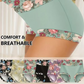 🌺 Damen High Waisted Baumwoll Slip Set – Blumenbedruckte Unterwäsche