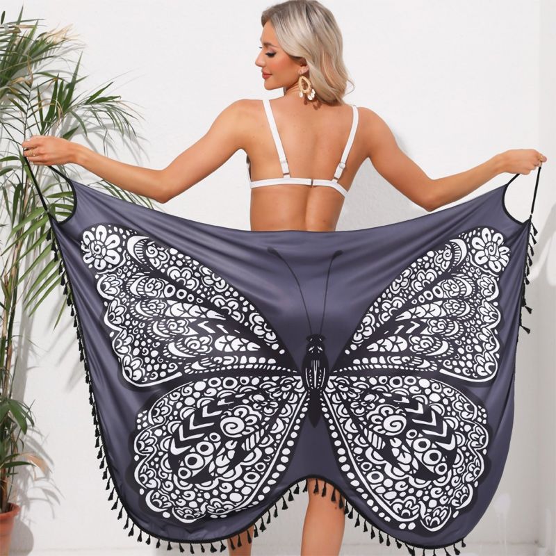 Einteiliges rückenfreies Strandkleid für Damen