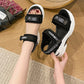Lässige Sandalen mit offenem Zehenbereich und Keilabsatz für Damen