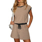 Gestreiftes Damen-Top mit langen Ärmeln Shorts 2-tlg