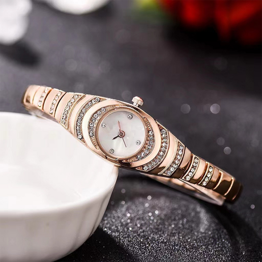 ⌚💎Damen-Armbanduhr mit Strasssteinen