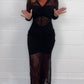 Sexy Spitzenkleid mit V-Ausschnitt für Damen