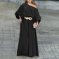 Set aus One-Shoulder-Top und Hose mit weitem Bein