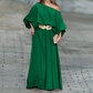Set aus One-Shoulder-Top und Hose mit weitem Bein