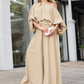 Set aus One-Shoulder-Top und Hose mit weitem Bein