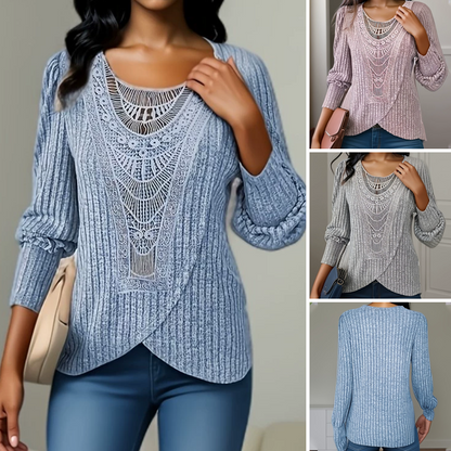 Modisches Damen-Langarmshirt