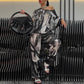 Damen modisches zweiteiliges Set aus Oberteil und Hose
