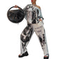 Damen modisches zweiteiliges Set aus Oberteil und Hose