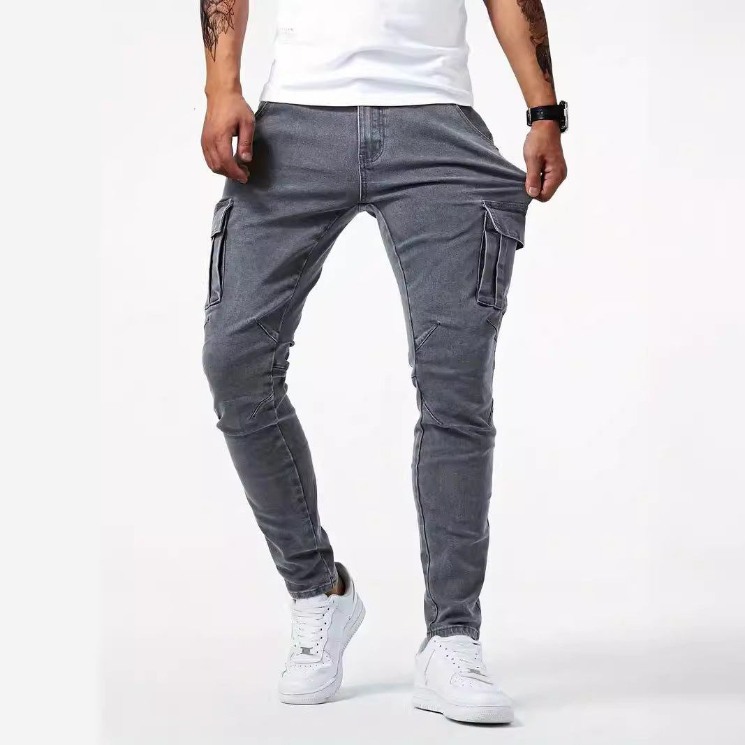 👖🎉50%Rabatt!!!🛍️✨Herren Slim-Fit-Jeans mit funktionalen Taschen – schlanke Silhouette, praktischer Stauraum
