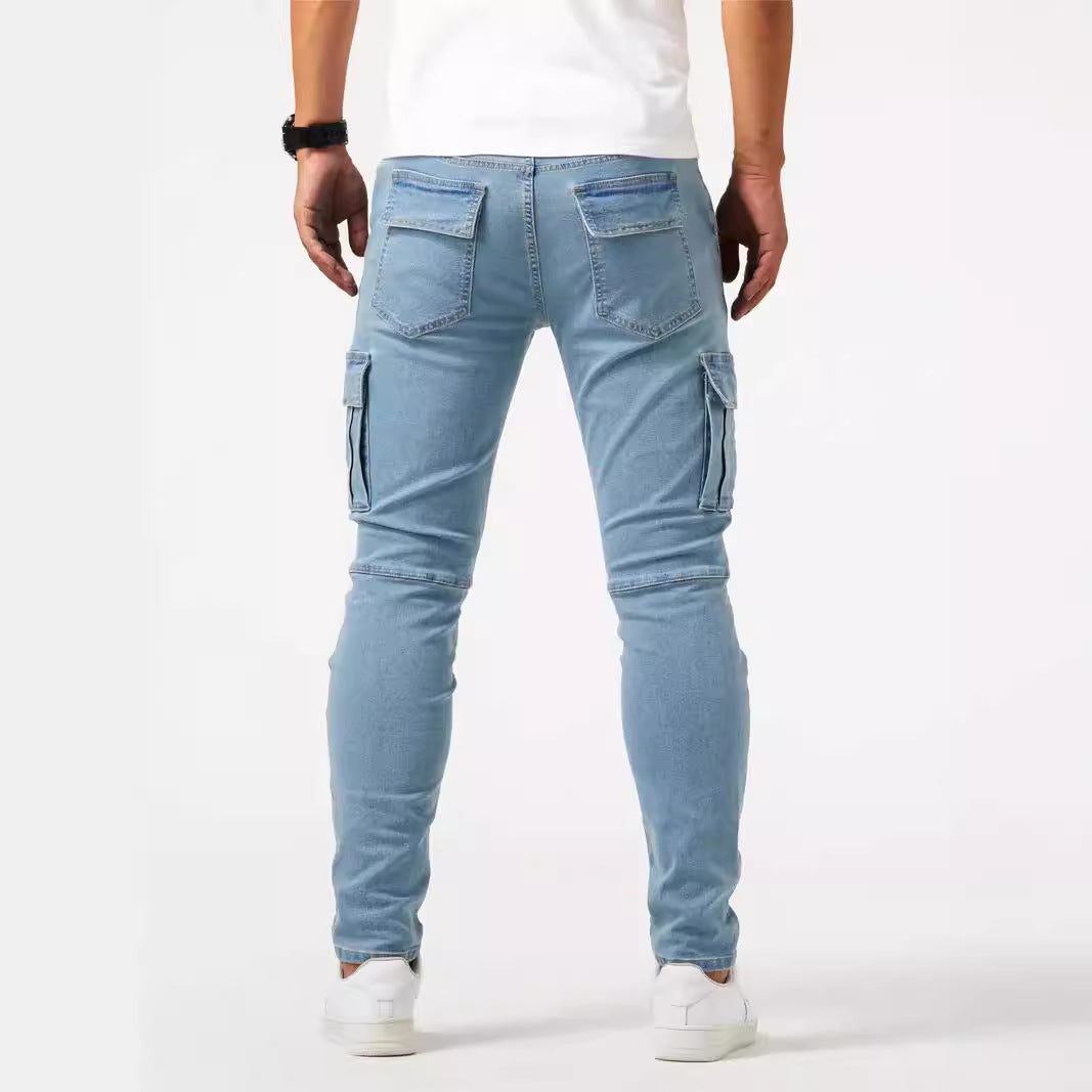 👖🎉50%Rabatt!!!🛍️✨Herren Slim-Fit-Jeans mit funktionalen Taschen – schlanke Silhouette, praktischer Stauraum
