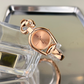 Vintage Quartz Watch With Chain-Link Strap