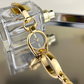 Vintage Quartz Watch With Chain-Link Strap