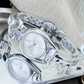 Vintage Quartz Watch With Chain-Link Strap