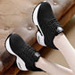 Mesh-Sneaker mit dicker Sohle