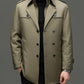 📢📢50%Rabatt!!!🎉✨Mittellanger Trenchcoat für Herren mit herausnehmbarem Innenfutter