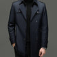 📢📢50%Rabatt!!!🎉✨Mittellanger Trenchcoat für Herren mit herausnehmbarem Innenfutter