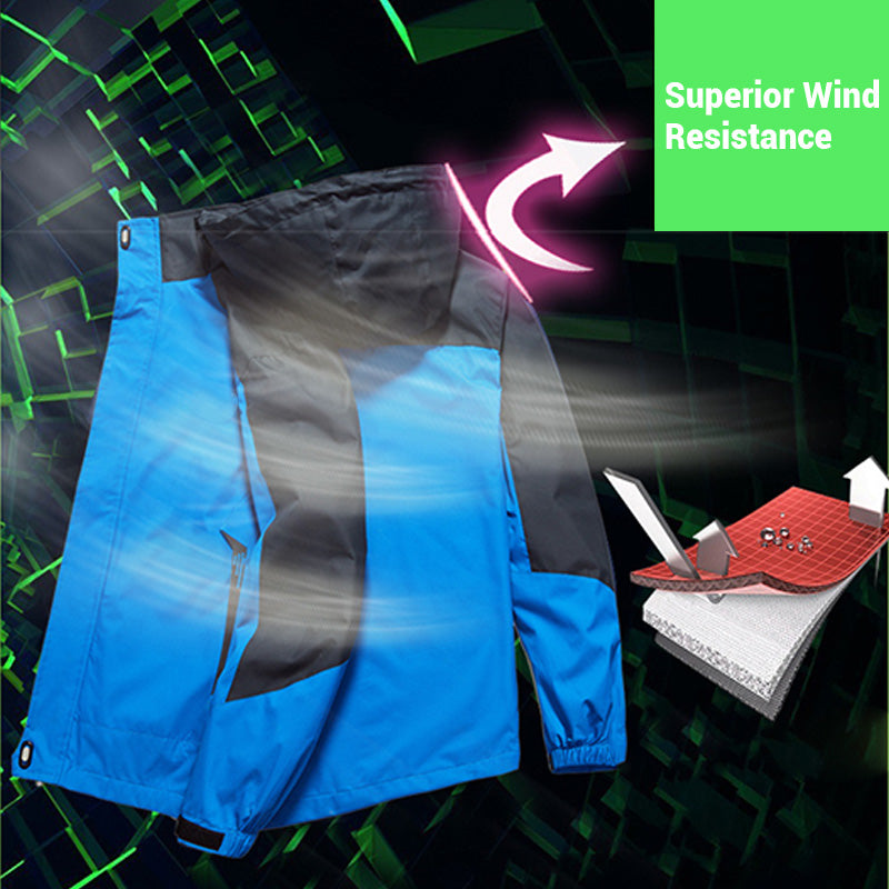 👔😎Herren-Performance-Outdoor-Jacke – Winddicht, wasserdicht & atmungsaktiv🔥