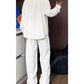 False – Zweiteiliges Set aus Hemd und Hose mit V-Ausschnitt