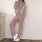 Stilvolles 2-teiliges Set aus Jacke und Hose mit weitem Bein