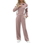 Stilvolles 2-teiliges Set aus Jacke und Hose mit weitem Bein