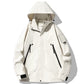 ⏳Begrenzte Zeit 50% Rabatt💥Outdoor-Jacke mit Kapuze, wasserdicht, winddicht, solider Reißverschluss