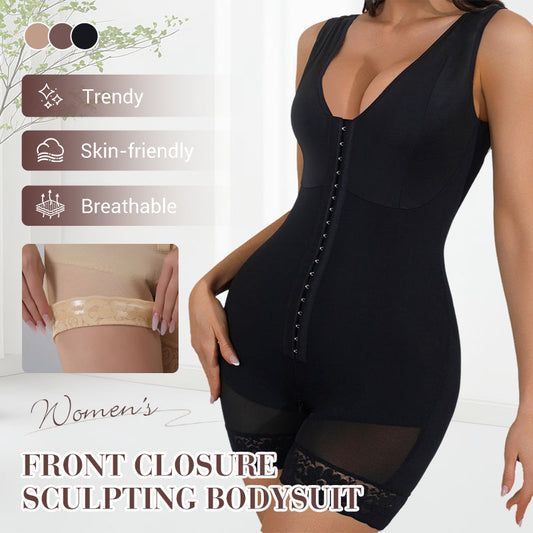 Figurformender Bodysuit mit Frontverschluss für Damen